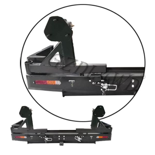 Черный сверхмощный протектор заднего бампера для крейсера Фдж150 земли Тойота