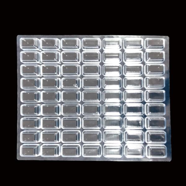 Custom 63 Cavity Macaron PET Tray Food Grade Crystal Clear