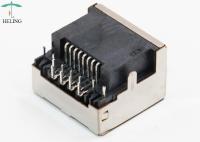 Par l'élément LED d'entrée de bâbord du bâti RJ45 Jack 8P8C un de carte PCB de trou