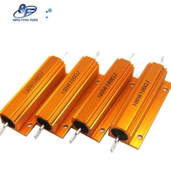 China Supply 100W 100R Gold Aluminum Case Resistor wirewound power resistor 100w
