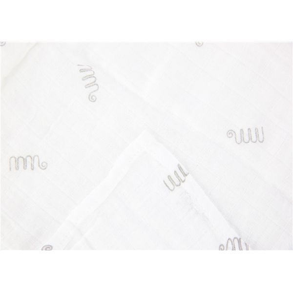100% Organic Cotton Baby Blankets , Infant Baby Blankets 3PK Four Layers Of Screen