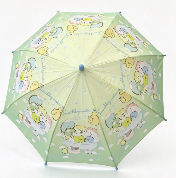 Safe Round Tips Waterproof Kids Umbrella with 8 Ribs for Children Rain Protection