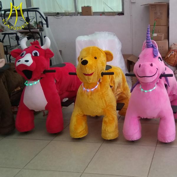 Hansel Children walking ride 4 wheels animal toys for shopping mall