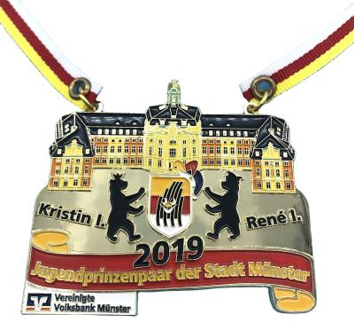 2D Metal Sports Medal Toronto Carnival Running Gold Medal Shows Medallion