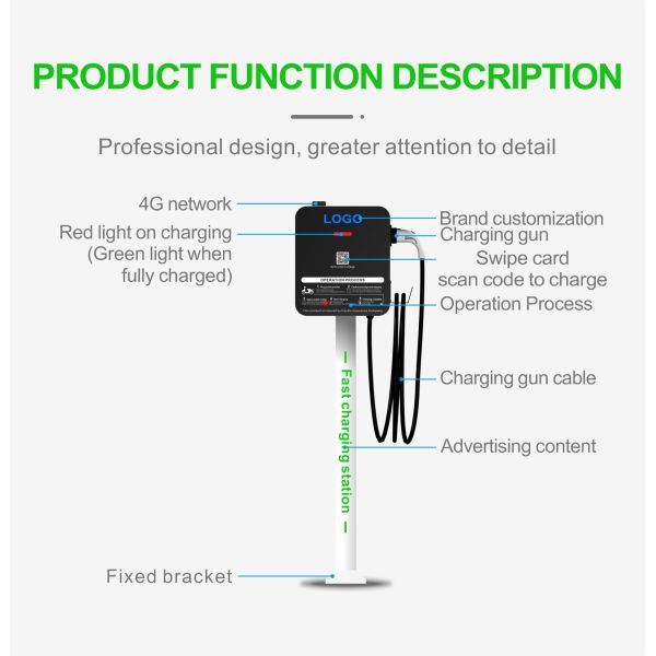 RoHS Universal EV Two Wheeler Charging Station 6KW Single Phase