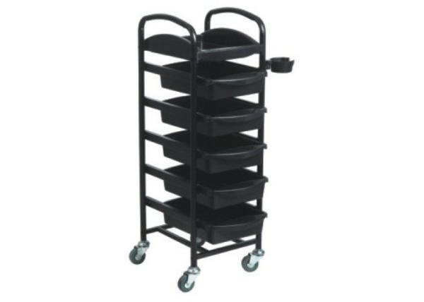 WT-6741 Salon Rolling Cart  Hair Cutting Trolley Beauty Salon carts Plastics Red