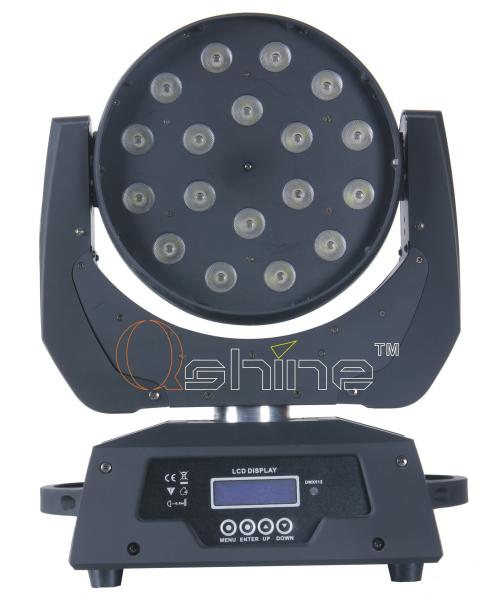 DMX512 Multi - Color Led Moving Head Light IP20 CE / ROHS 4 In 1 For Nightclub