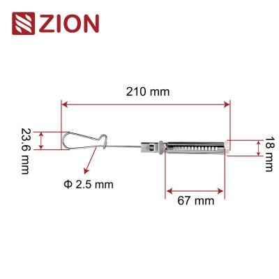 ZCSSC-03 FTTH aço inoxidável fixação de cabo de queda plano