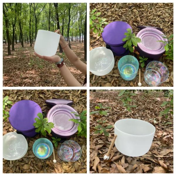 Customized Shape 99.99% Pure Quartz Crystal Singing Bowl for Chakra Healing and Meditation