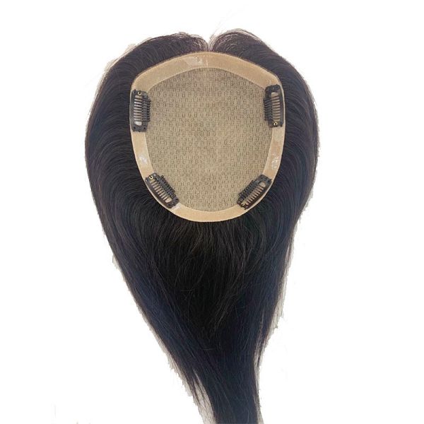 Full Hand Made Long Hair Toupee for Women in Natural Hair Color and Heavy Density