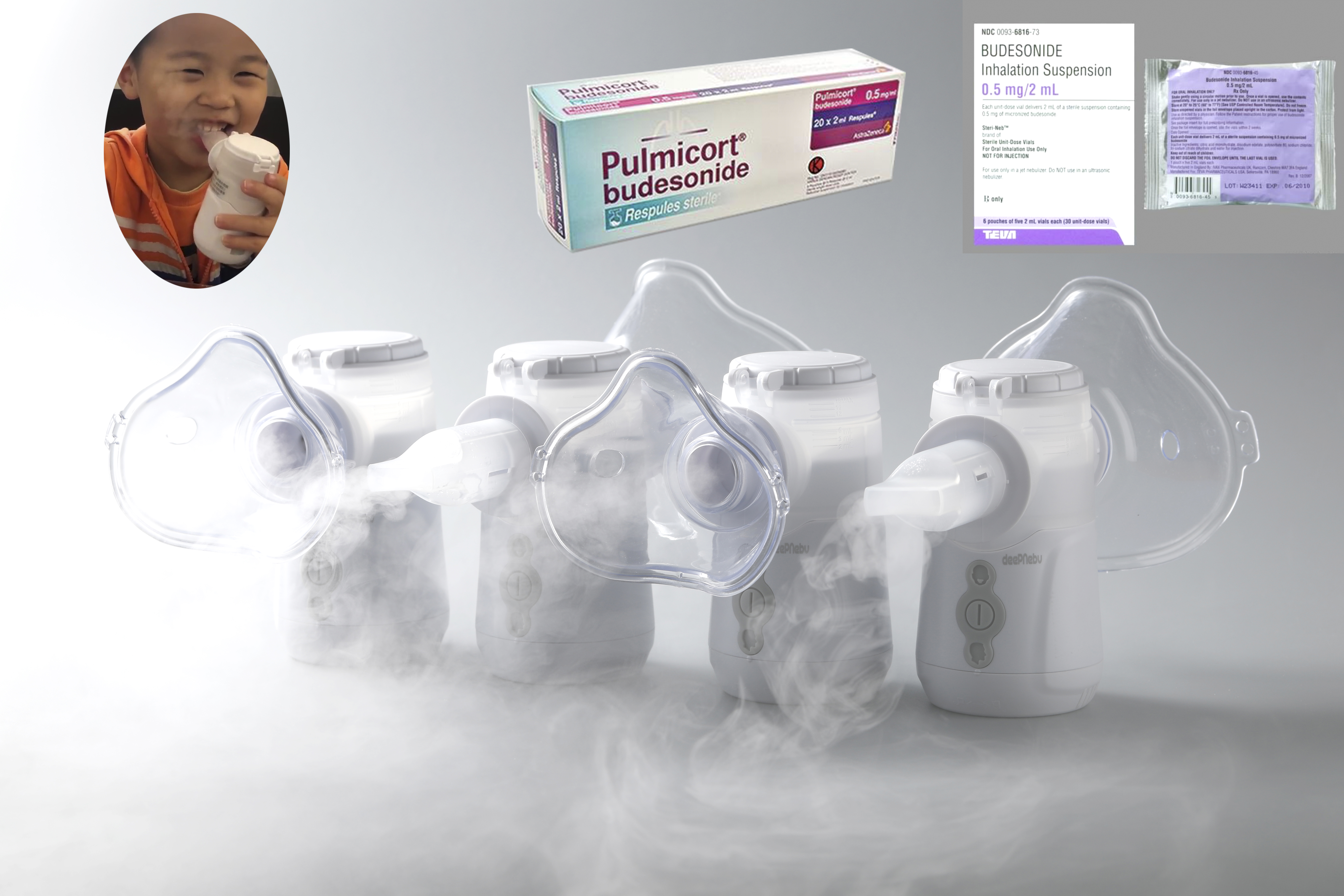 Портативный медицинский Nebulizer домочадца на вдыхание 1,51 до 3.21μM астмы