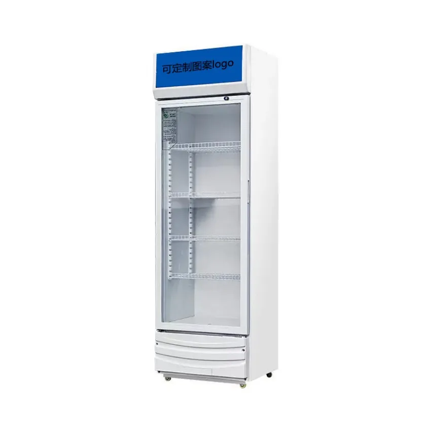 Commercial Beverage Display Cabinets 400L Single Door Display Cooler Low Noise