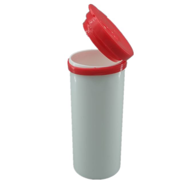 Customized Color Effervescent Tablet Flip-top Tube with Desiccant and Food Grade Plastic