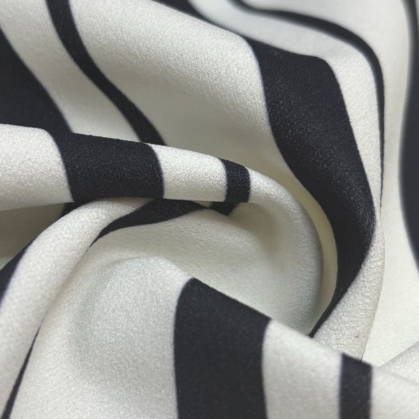 Red Solid Color Polyester Scuba with Crepe Effect