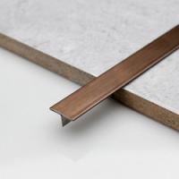 304 T de aço inoxidável deram forma à guarnição da telha do metal do ouro do perfil da decoração da telha da tira de guarnição interna