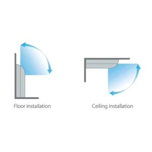 Dual-Position Ceiling or Floor FCU for Flexible Commercial Climate Control Ultra-Thin 200mm Ceiling Floor Unit with Three Distinct Casing Alternatives