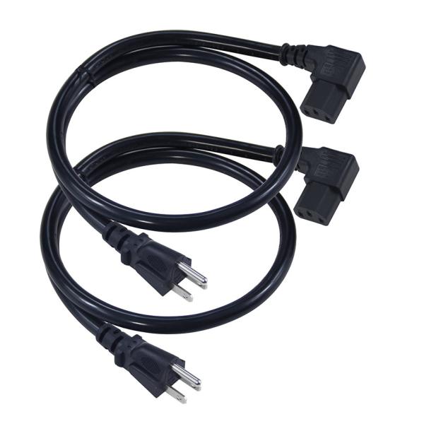 NEMA 5-15P - C13 電源コード 6フィート 14AWG ヘビーデューティー