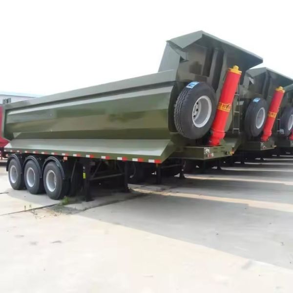 Direct Special Transport Steel 50 Ton 3 Axle Dump Semi Trailer with 12r22.5 Tires