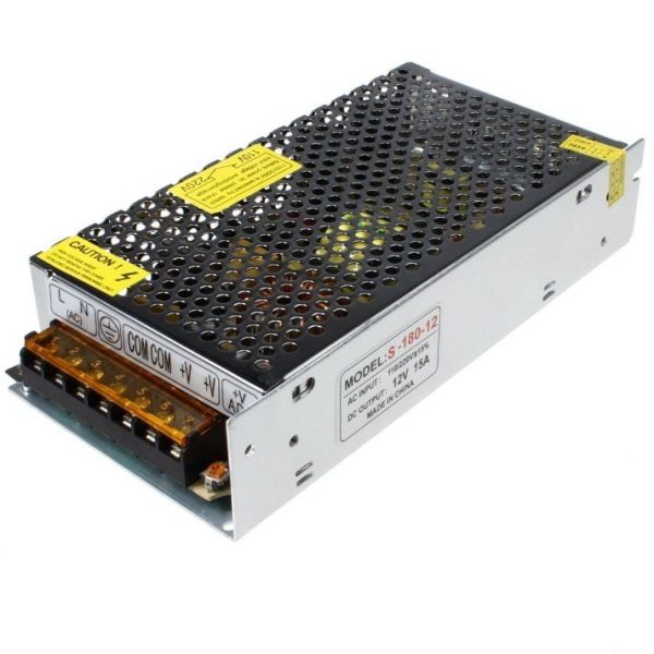 Single Output 12V 180W 15A AC/DC Power Adapter with Short Circuit Protection Sale