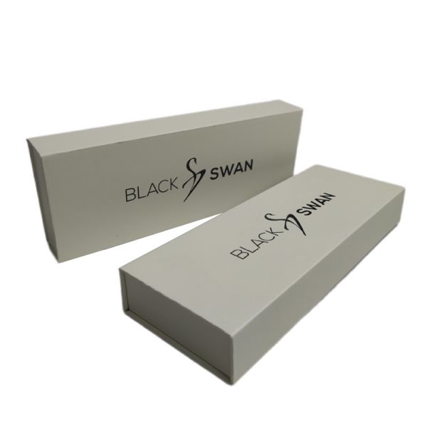 Простая элегантная настройка логотипа черный часы ремень коробка упаковка бумажная коробка