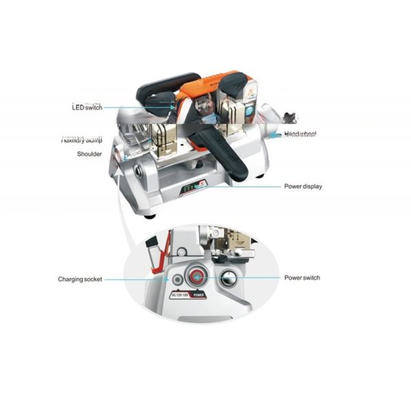 XC-009 Key Duplicating Tool with Working Voltage 110V/220V and 1050 rpm Spindle Speed