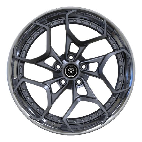 Custom Polish 2 Piece Forged Rims Wheels 20inch For Mercedes Benz A35 Grey