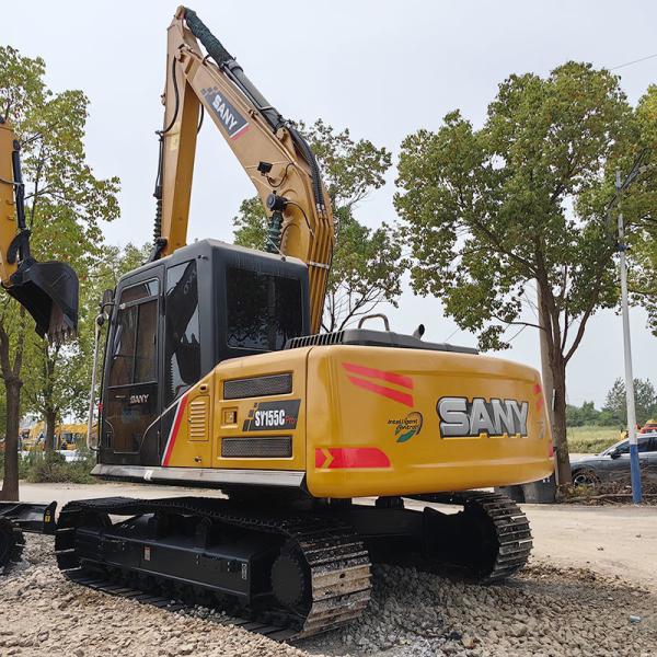SANY SY155 Used Crawler Excavator 84KW Rated Power 0.7m3 Bucket Capacity 15 Ton Weight
