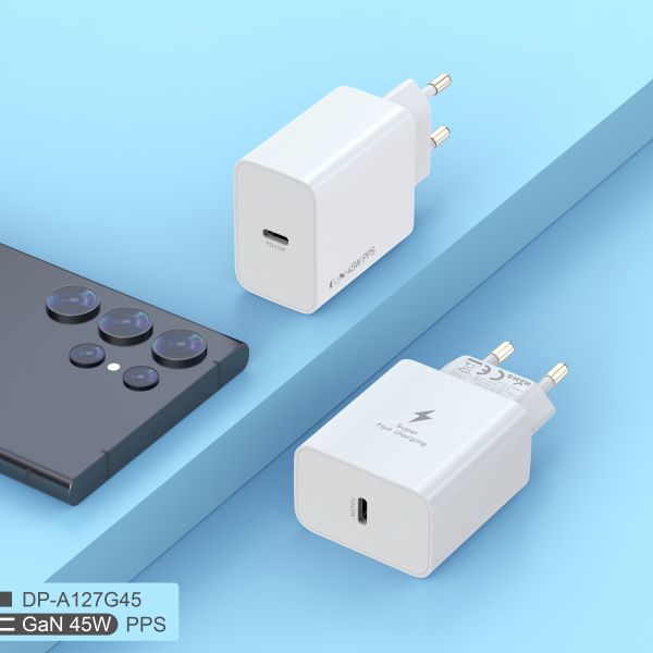 Mould Privado 45W GaN Carregador de Parede USB-C Para MacBook Pro/Air IPad Pro Galaxy S23