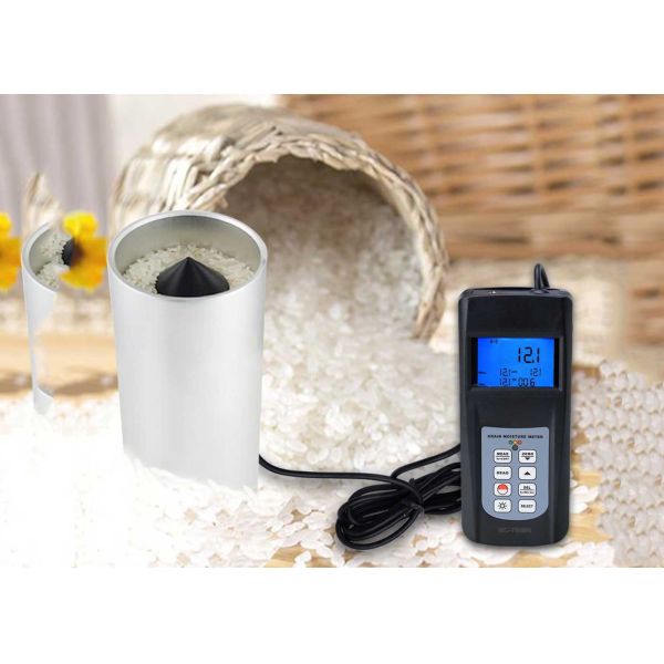 Grain Moisture Meter MC-7828G Digital Moisture Tester Range 0-50% (Cup Type, Data Memory) Coffee Bean Wheat Corn Rice Se