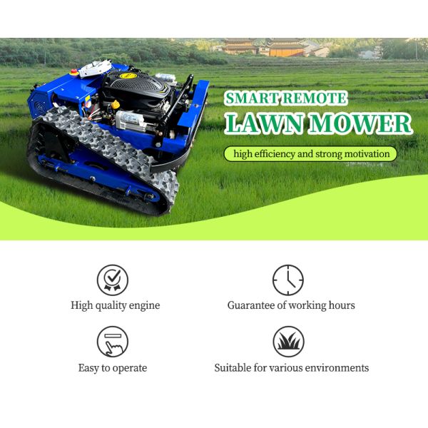 High Efficiency AWY-550 4-Stroke 7.5HP Industrial Grade Self-Propelled Remote Control Lawn Mower Home Use Equipment