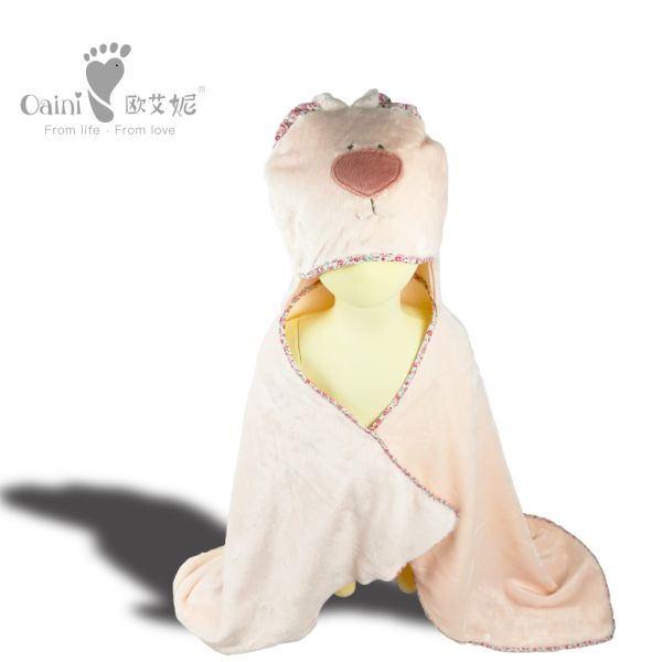 Индивидуальная верхняя одежда из хлопка PP Huggable Baby Pink Bear для младенцев