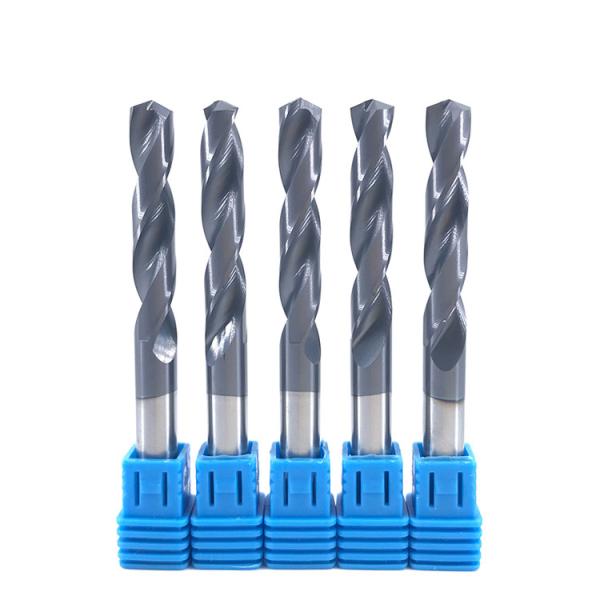 Straight Flute Carbide Drill Bits With Tungsten Steel Grade Titanium Nitride Coating