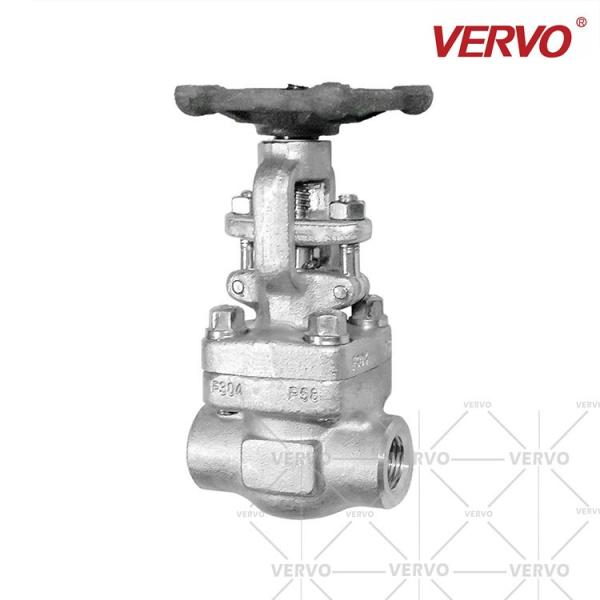 Da operação de aço inoxidável do volante da válvula válvula de porta industrial F304 Dn25 800LB da extremidade rosqueada válvula de porta API602 de 1 polegada
