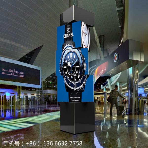 360 Degree Spinning Standing Rotate Cubic Video display led