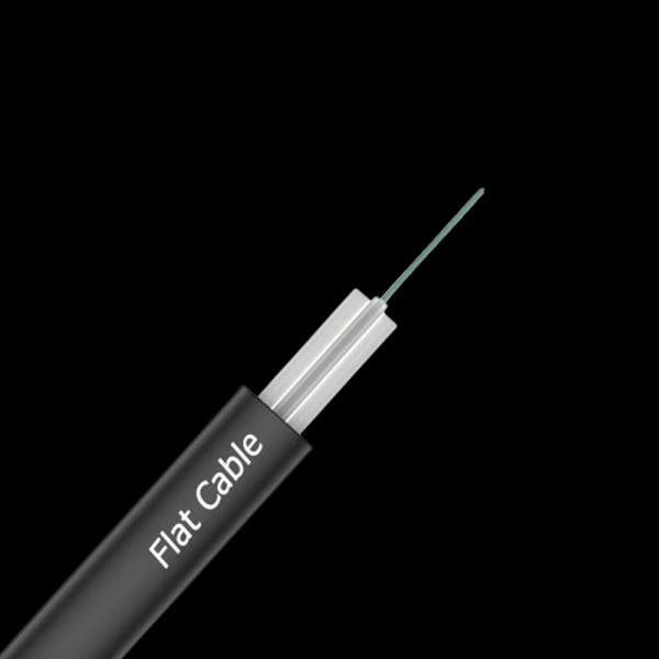 GYFXTBY Outdoor Self Supporting Single Mode Optic Fiber Cable Flat Cable