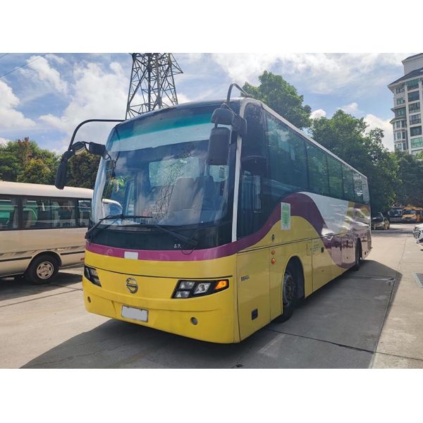 Manual Transmission Used Luxury Bus 100km/H Max Speed Diesel Fuel Servo 49 Seats