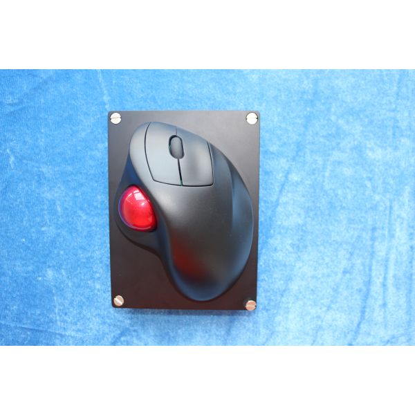 Военное IPX6 расклассифицировало заднее днище CNC эргономической беспроводной мыши трекбола алюминиевое изрезанное