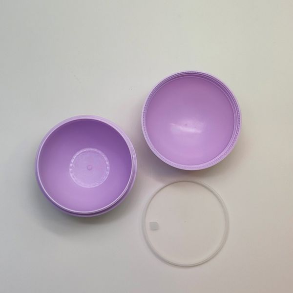 5g/25g/50g/80g Double Layers Round Ball-Shaped Plastic Cream Jar Skincare and Beauty Products
