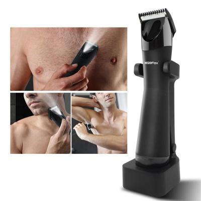 Cabeça de cortador impermeável da tosquiadeira de cabelo dois do virilha do corpo dos homens Ipx7 recarregável
