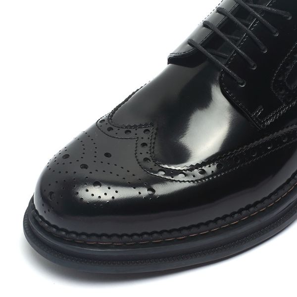 OEM ODM  Black Lace Up Mens Slip On Leather Dress Shoes
