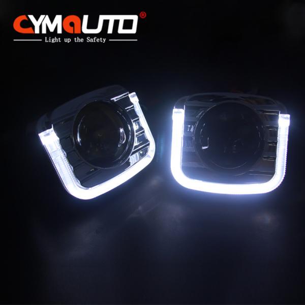 Polegada quadrada ESCONDIDA Angel Eye Halo Rings Shroud da saia 3 do projetor