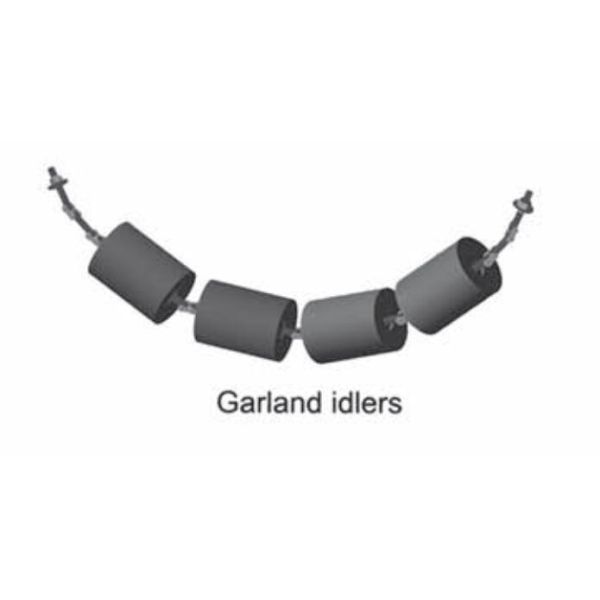 Carbon Steel Conveyor Belt Garland Idlers