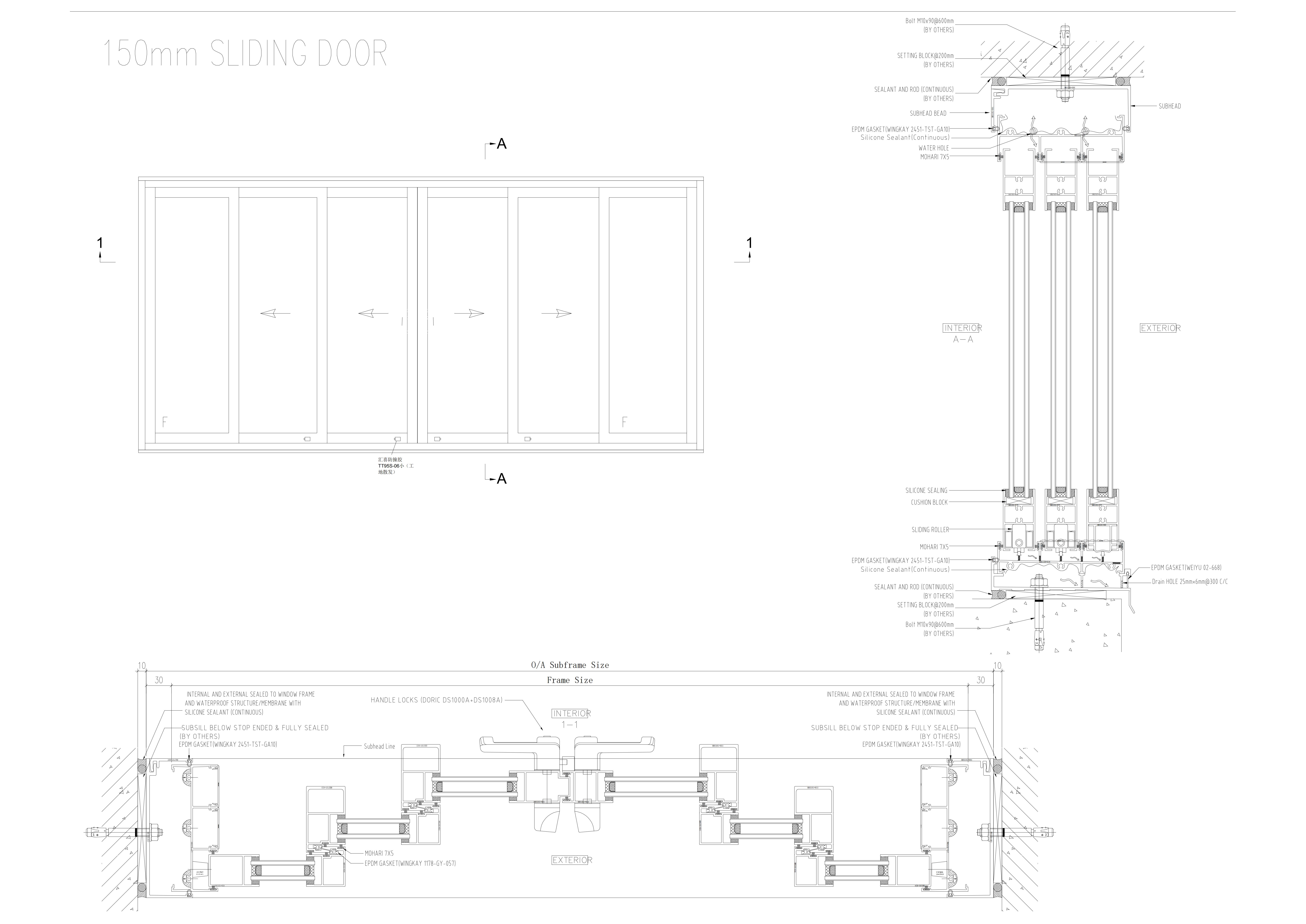 Tempered Glass Aluminium Window And Door Triple Layer Aluminium Frame Window