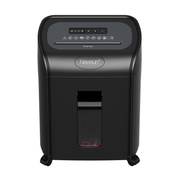 P4 15 Sheets Cross Cut Paper Shredder 18 Liter Pull-out Bin,Silent 56dB,8 Mins Shredding Time,LED Indication,Hot Selling