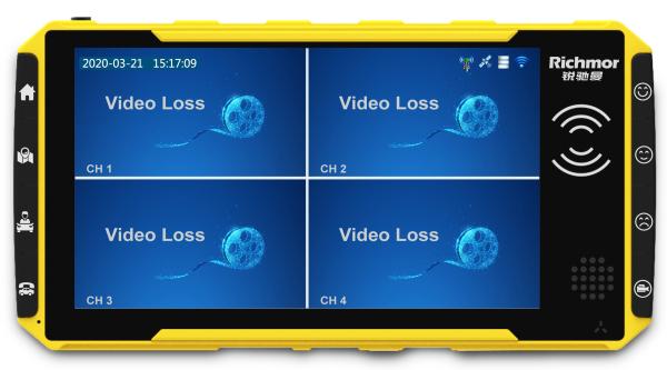 Touch Screen 1080P AHD Video Input Smart Mobile DVR Camera With Built In 3G 4G Module