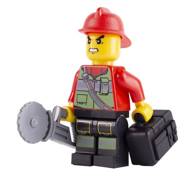MOC character career model ladies gentlemen thief criminal firemen mini figures building blocks