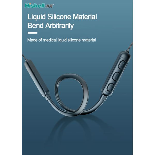 Материал силикона HiFi Multicolor наушников Bluetooth Neckband жидкостный