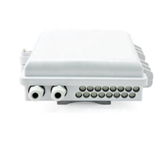 SC Adapter Fiber Optic Termination Box Plastic Material With Two Main Cable Ports