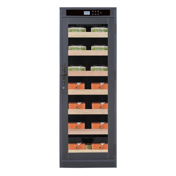 Sturdy Wood Electric Cigar Humidor Cabinet with Digital Control Panel and Built-in Humidification System