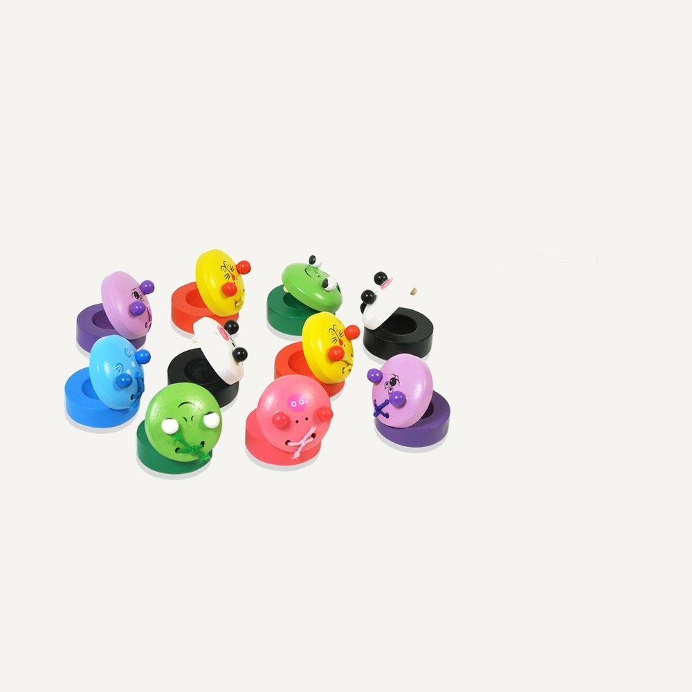 Animal Face Wooden Castanets for Kids